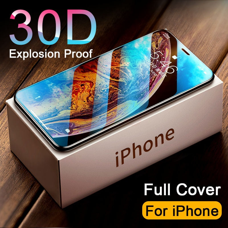 30D Curved Full Cover Tempered Glass on For iphone 11 PRO MAX Screen Protector Protective Glass For iphone 11 X XR XS MAX Glass