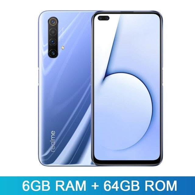 realme X50 X 50 5G 8GB 128GB 6.57'' Moblie Phone Snapdragon 765G Octa Core 64MP Quad Camera Cellphone VOOC 30W Fast Charger